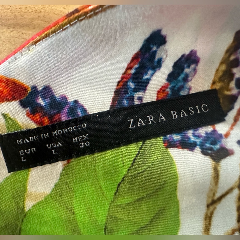 COPY - Zara Floral Print Tulip Sleeveless Dress| Size L - Picture 7 of 10